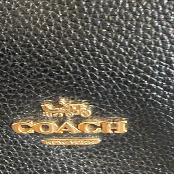 Coach Black Pebbled Leather Taylor Tote - Picture 11 of 12